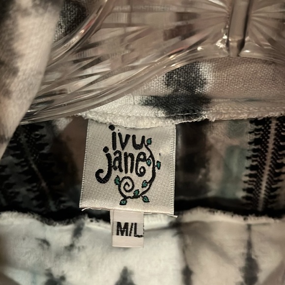 Ivy Jane cowl neck 100% cotton long sleeve tie dye design top medium/large - Picture 3 of 9